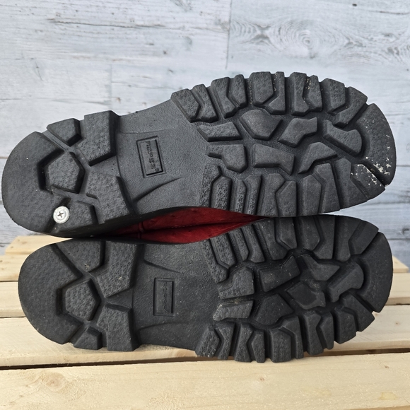 Roper Leather Ostrich Print Floral Red Black Western Boots Womens Size 7 - Picture 13 of 16